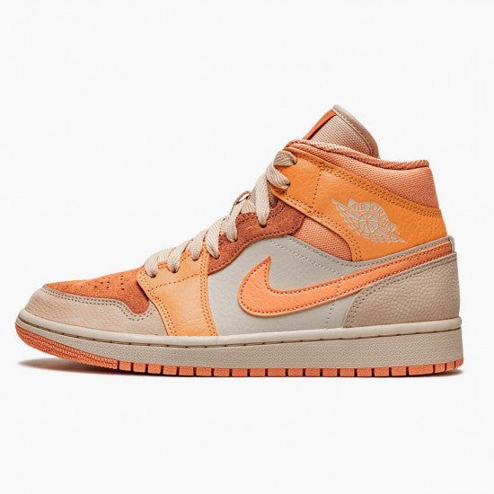 Air Jordan 1 Mid Apricot Orange by Air Jordan
