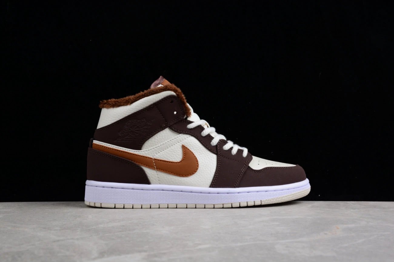 Air Jordan 1 Mid Beige Brown by Air Jordan