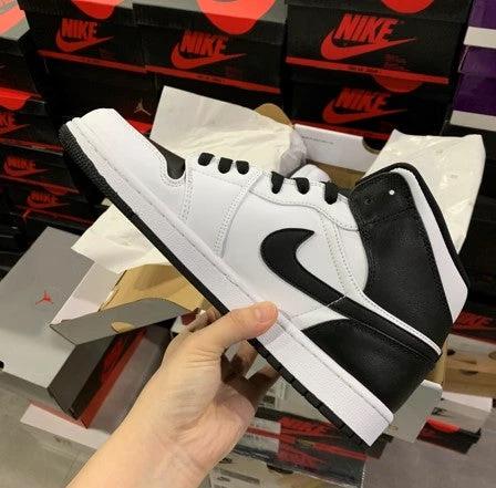 Air Jordan 1 Mid Black And White Reverse by Air Jordan