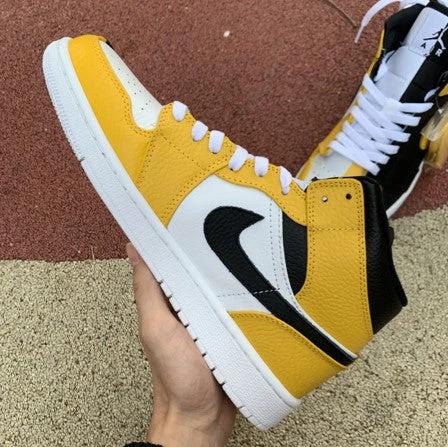 Air Jordan 1 Mid Black And Yellow Yin Yang by Air Jordan