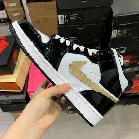 Air Jordan 1 Mid Black Gold by Air Jordan