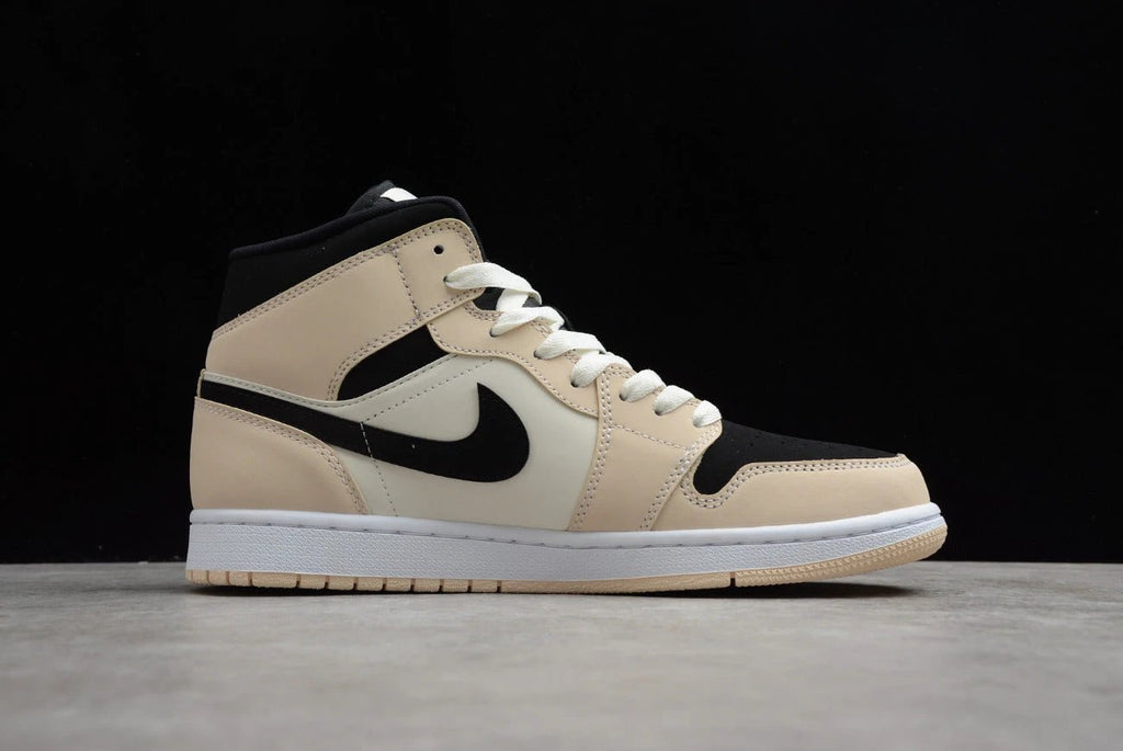 Air Jordan 1 Mid Black Grey Milk Tea by Air Jordan