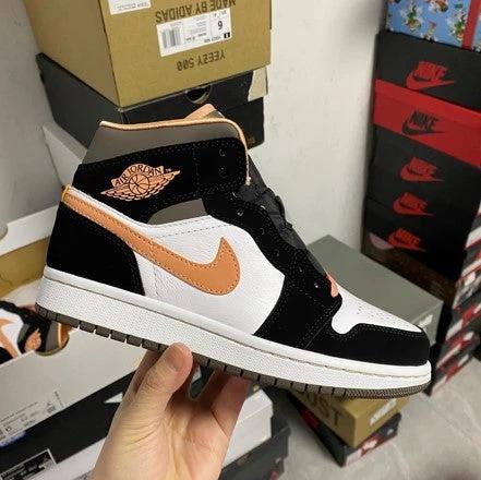 Air Jordan 1 Mid Black Pink Peach by Air Jordan