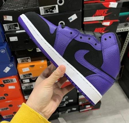 Air Jordan 1 Mid Black Purple by Air Jordan