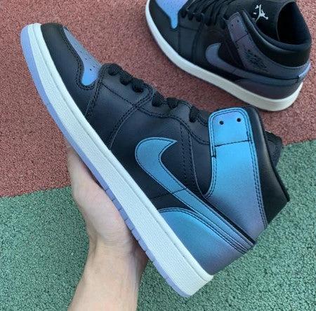 Air Jordan 1 Mid Black Turquoise Chameleon by Air Jordan