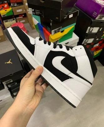 Air Jordan 1 Mid Black White by Air Jordan