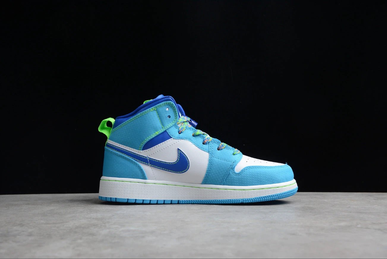 Air Jordan 1 Mid Blue Green by Air Jordan