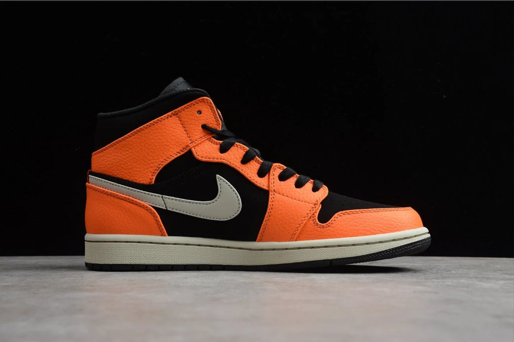 Air Jordan 1 Mid Buckled Black Orange by Air Jordan