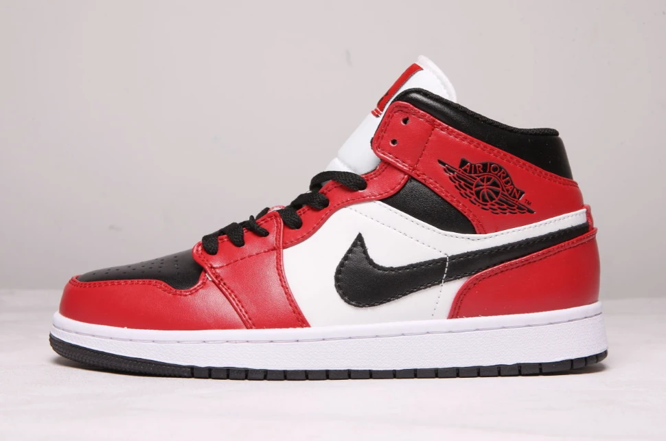 Air Jordan 1 Mid Chicago Black Toe by Air Jordan