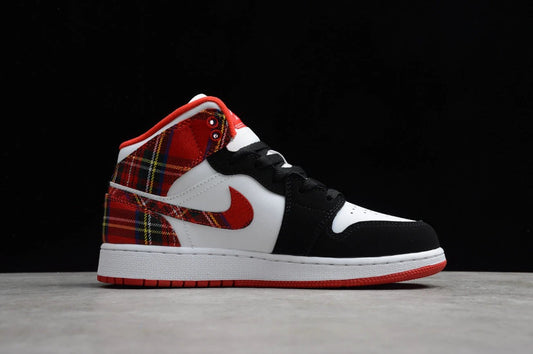 Air Jordan 1 Mid Christmas Plaid by Air Jordan