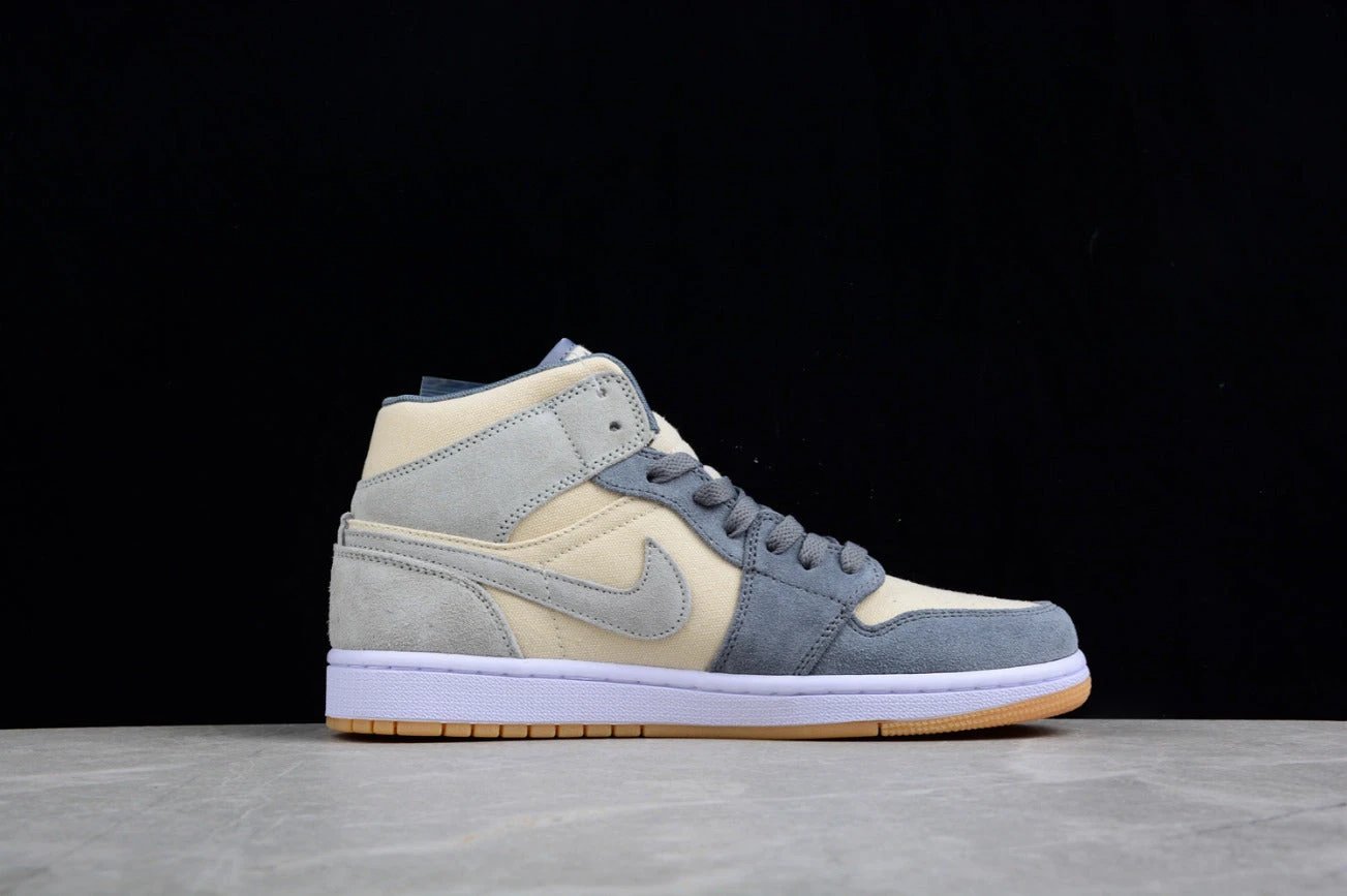 Air Jordan 1 Mid Coconut Milk Particle Grey by Air Jordan