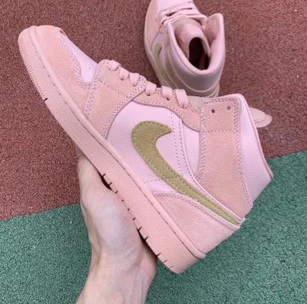 Air Jordan 1 Mid Coral Gold Dirty Powder by Air Jordan