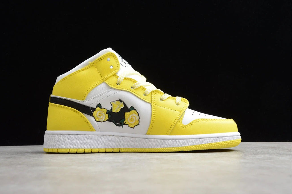 Air Jordan 1 Mid Dynamic Yellow Floral by Air Jordan