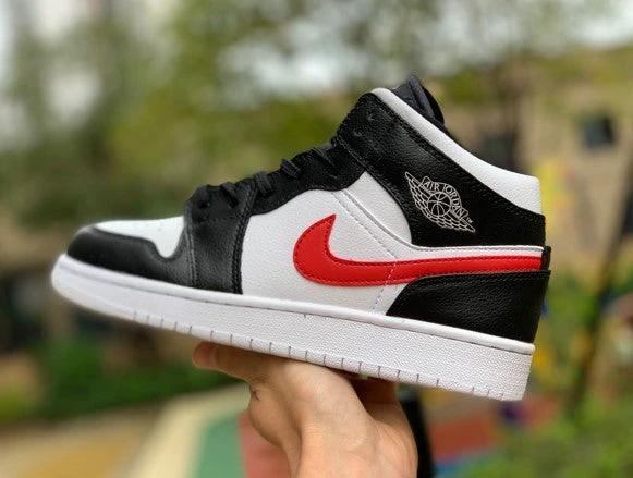Air Jordan 1 Mid GS Black And White Mandarin by Air Jordan