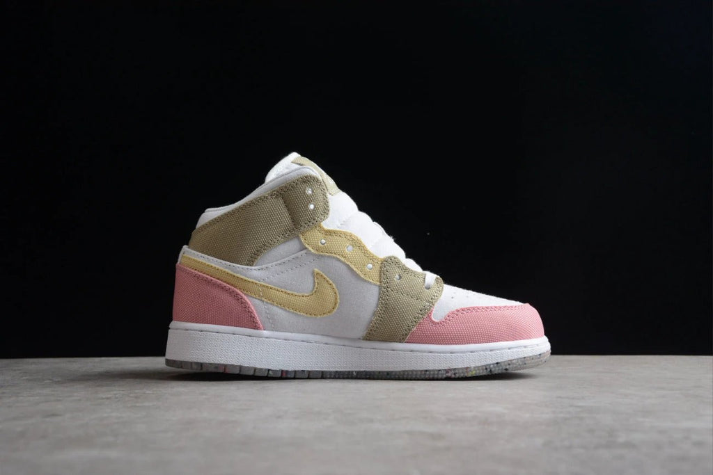 Air Jordan 1 Mid GS Pastel Grind Vivid Green by Air Jordan
