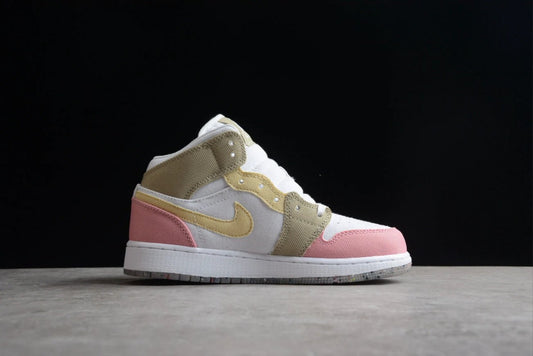 Air Jordan 1 Mid GS Pastel Grind Vivid Green by Air Jordan