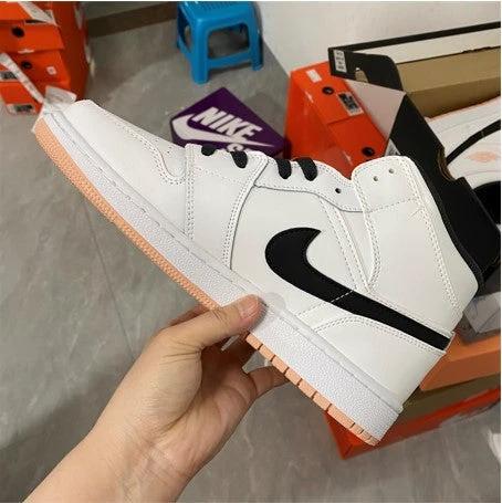 Air Jordan 1 Mid GS White Peach Black Powder by Air Jordan
