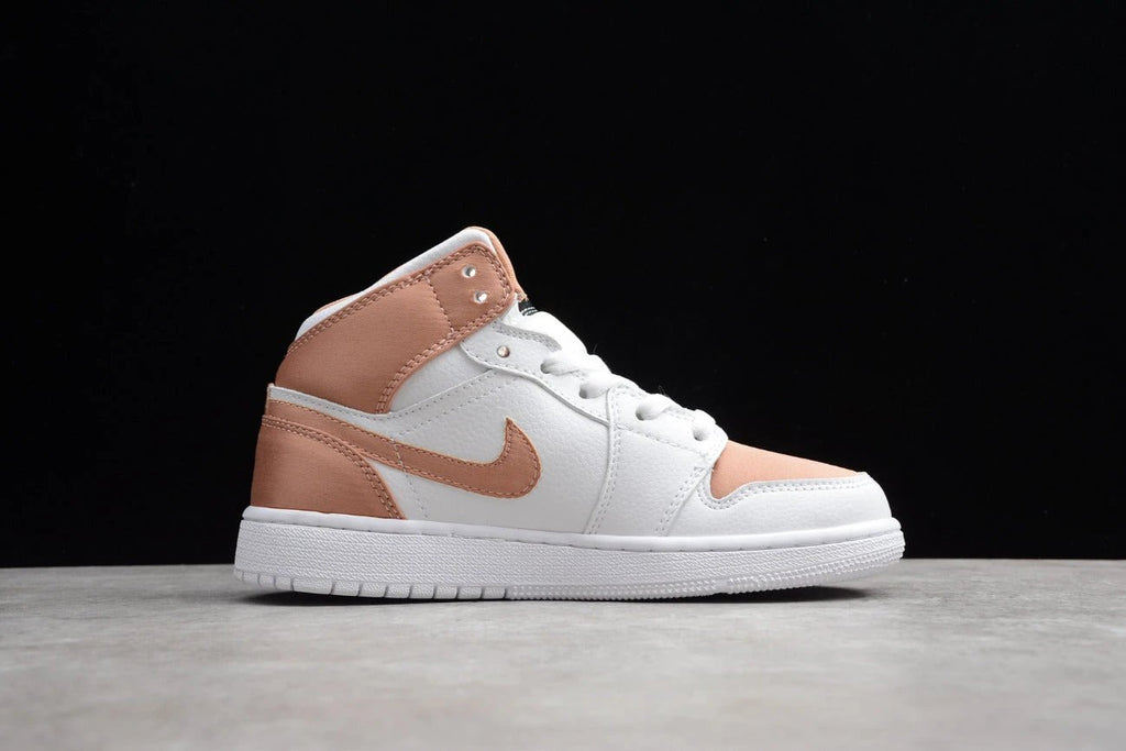 Air Jordan 1 Mid GS 'Rose Gold Black' by Air Jordan