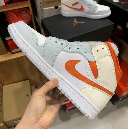 Air Jordan 1 Mid Gray Orange by Air Jordan