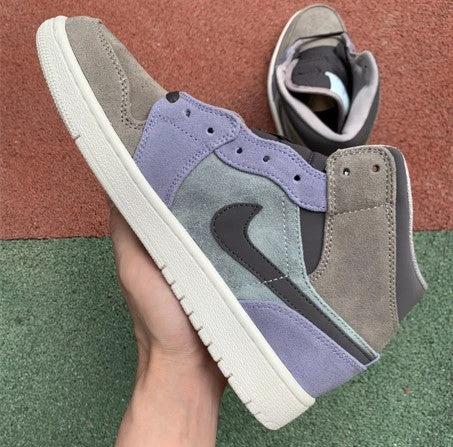Air Jordan 1 Mid Gray Purple Brown by Air Jordan