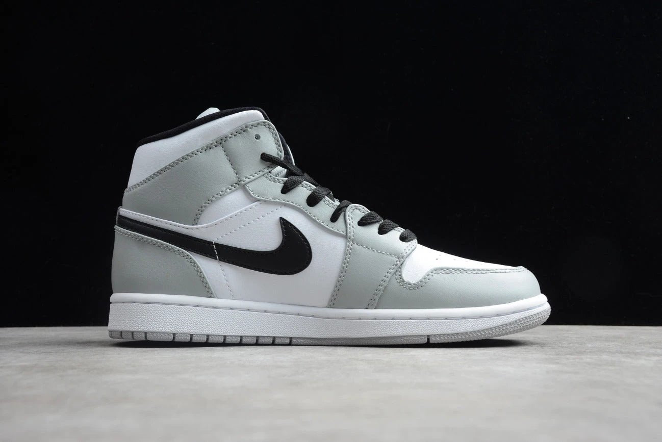Air Jordan 1 Mid Gray White Black by Air Jordan