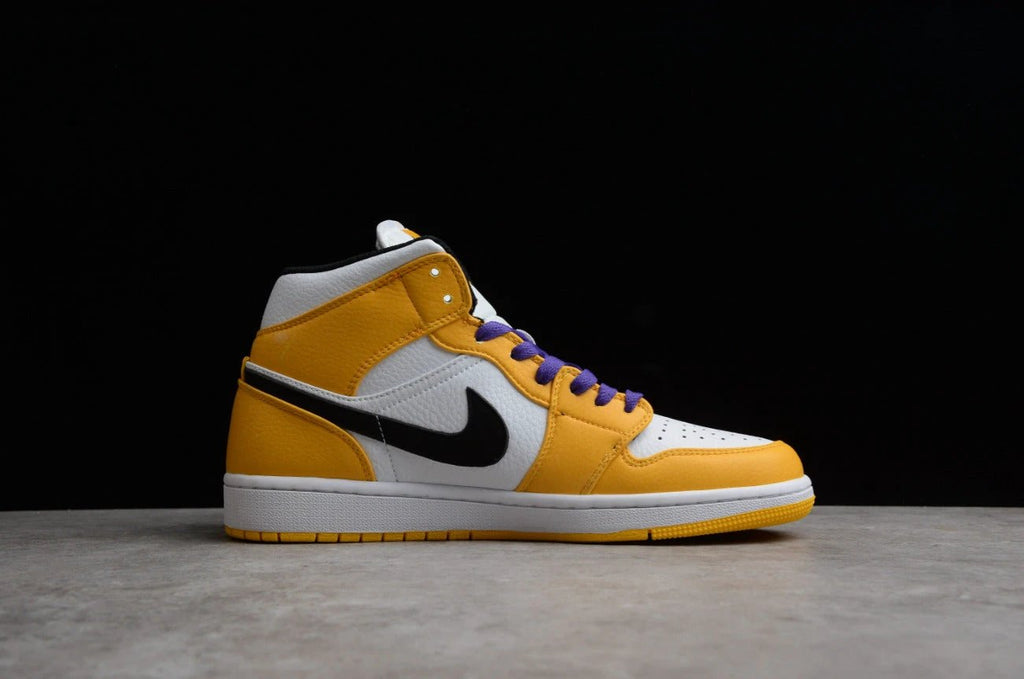 Air Jordan 1 Mid Lakers Yellow Purple by Air Jordan