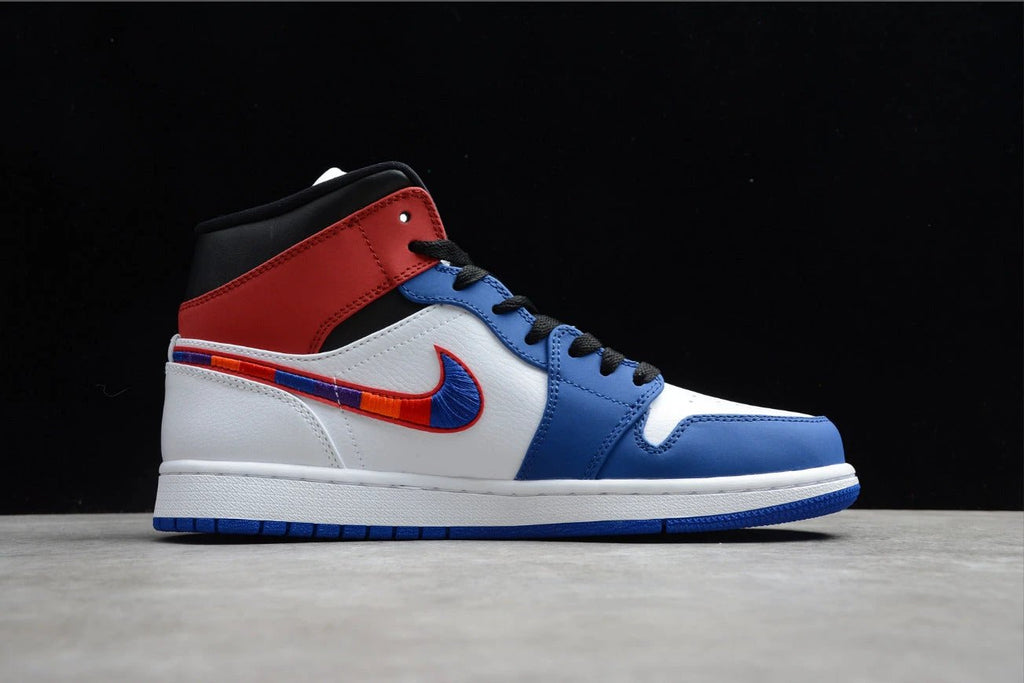 Air Jordan 1 Mid Multicolor Swoosh