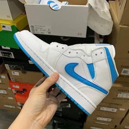 Air Jordan 1 Mid North Carolina White Blue by Air Jordan