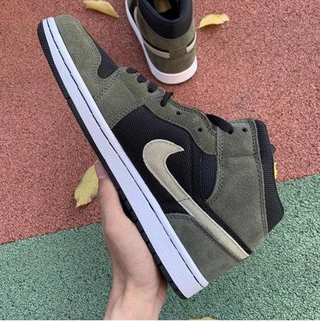 Air Jordan 1 Mid Olive Green by Air Jordan