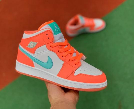 Air Jordan 1 Mid Orange Green by Air Jordan
