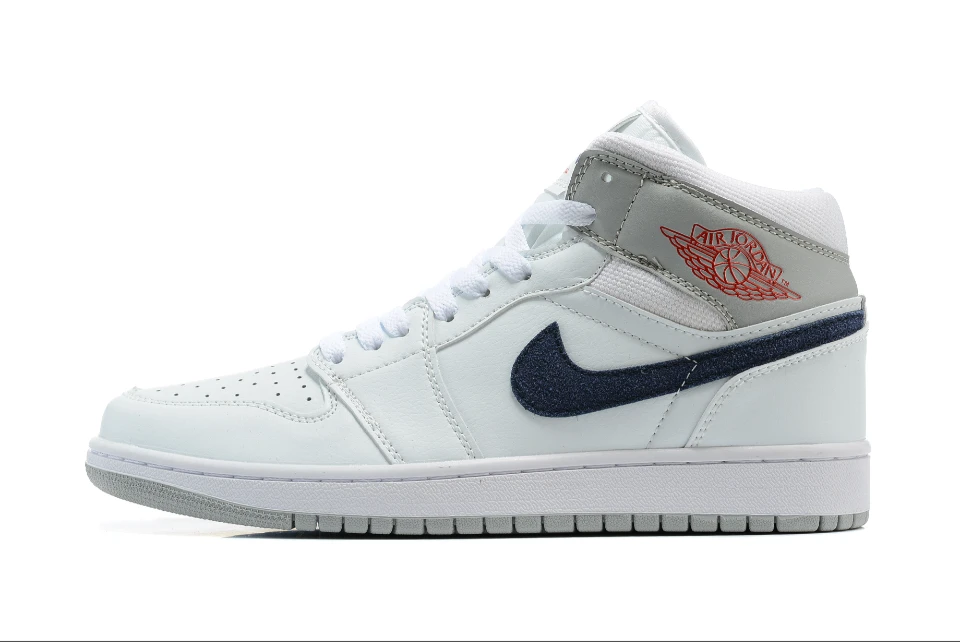 Air Jordan 1 Mid Paris White by Air Jordan