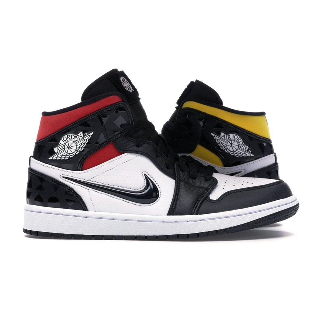 Air Jordan 1 Mid Quai54 Red Yellow (2019) by Air Jordan