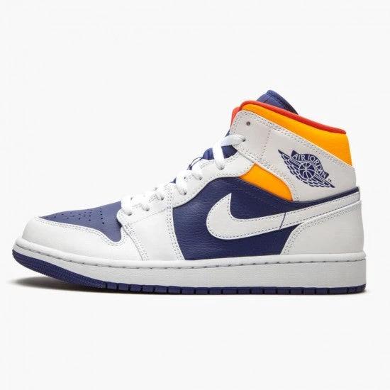 Air Jordan 1 Mid Royal Blue Laser Orange by Air Jordan