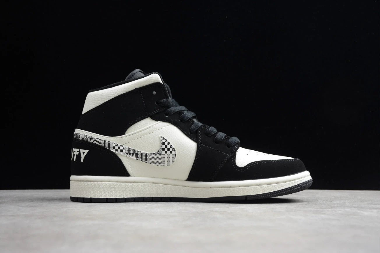 Air Jordan 1 Mid SE Black And White by Air Jordan