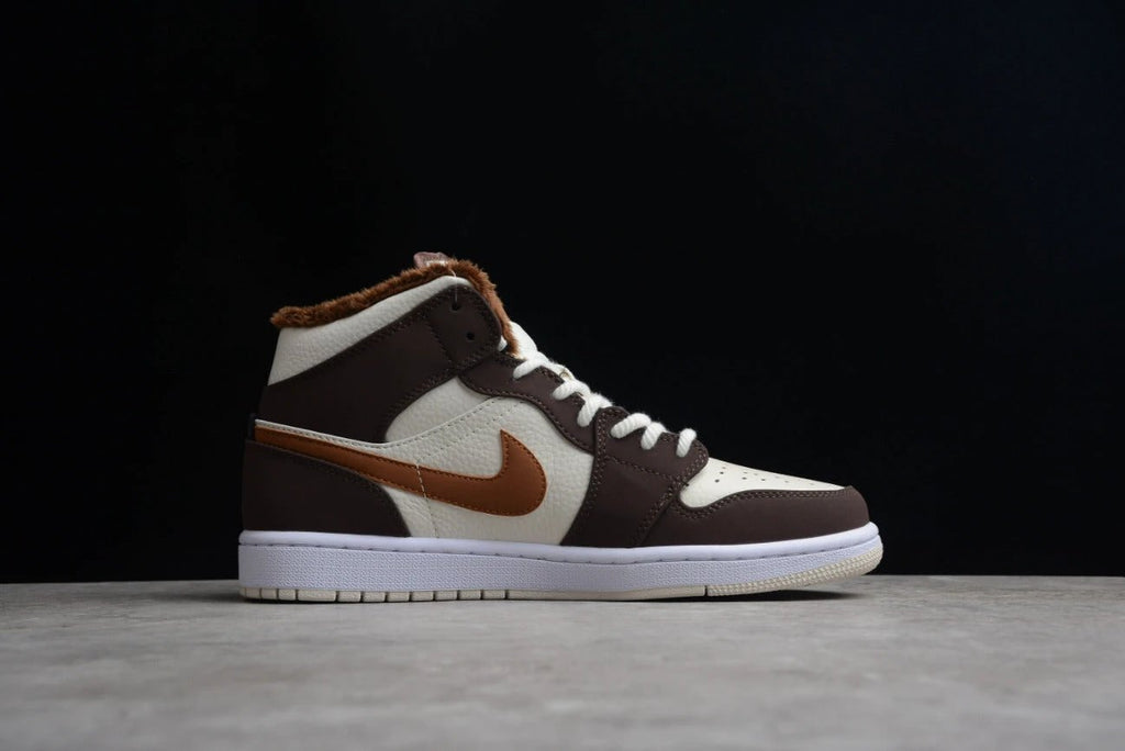 Air Jordan 1 Mid SE Cream Dark Chocolate by Air Jordan