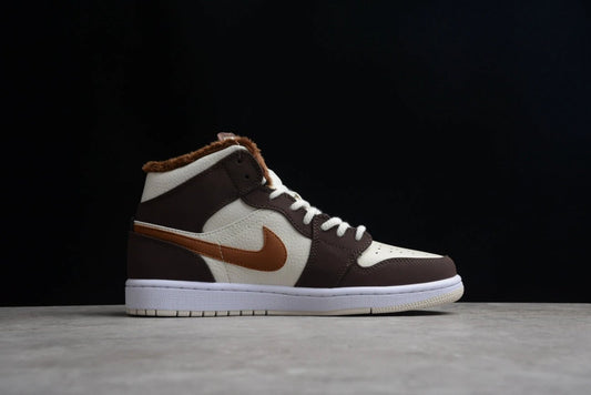 Air Jordan 1 Mid SE Cream Dark Chocolate by Air Jordan