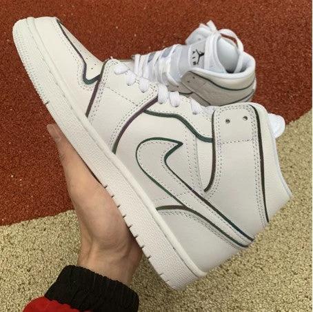 Air Jordan 1 Mid SE White Pink Yellow by Air Jordan
