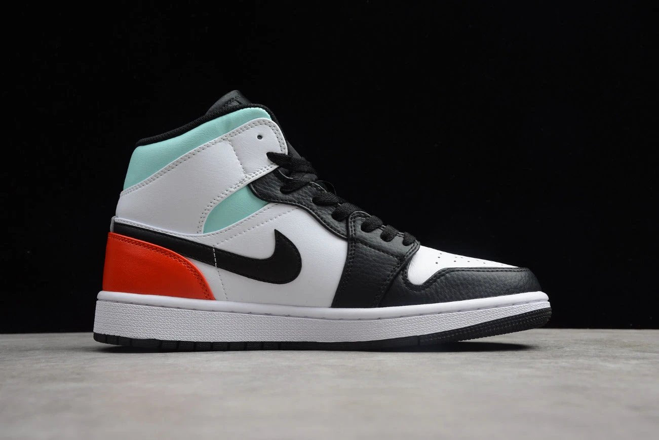 Air Jordan 1 Mid SE White Black Red Spruce by Air Jordan
