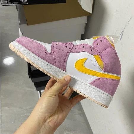 Air Jordan 1 Mid SE White Pink Yellow by Air Jordan