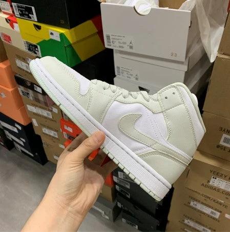 Air Jordan 1 Mid Top White Mint Spruce by Air Jordan