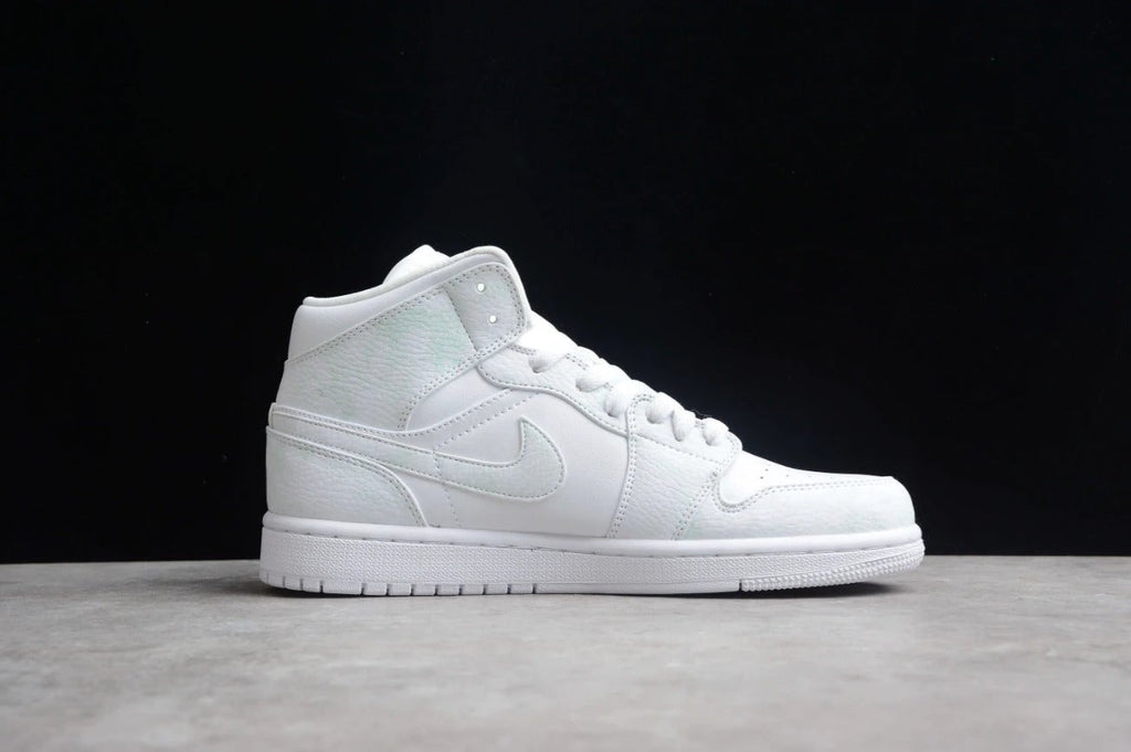 Air Jordan 1 Mid Triple White by Air Jordan