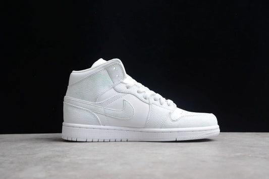 Air Jordan 1 Mid Triple White by Air Jordan
