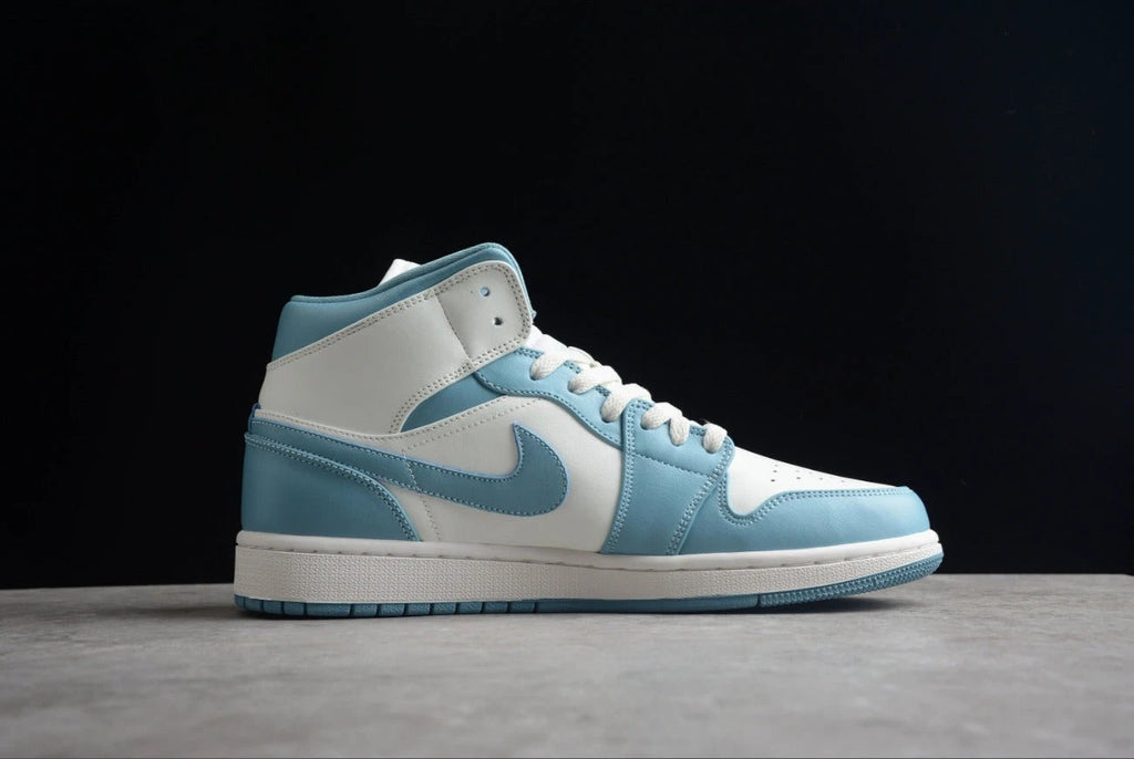 Air Jordan 1 Mid UNC University Blue White by Air Jordan