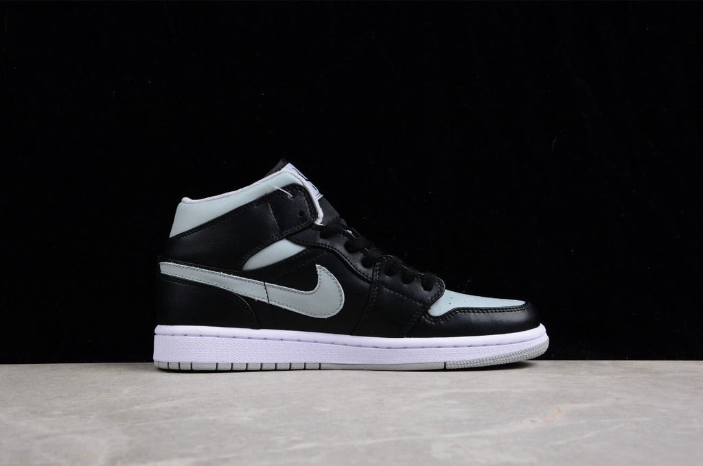 Air Jordan 1 Mid WMNS Black Grey by Air Jordan