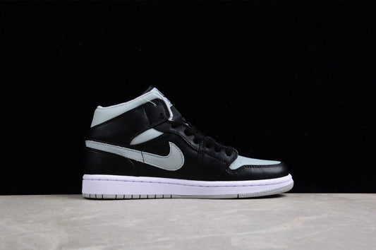 Air Jordan 1 Mid WMNS Black Grey by Air Jordan