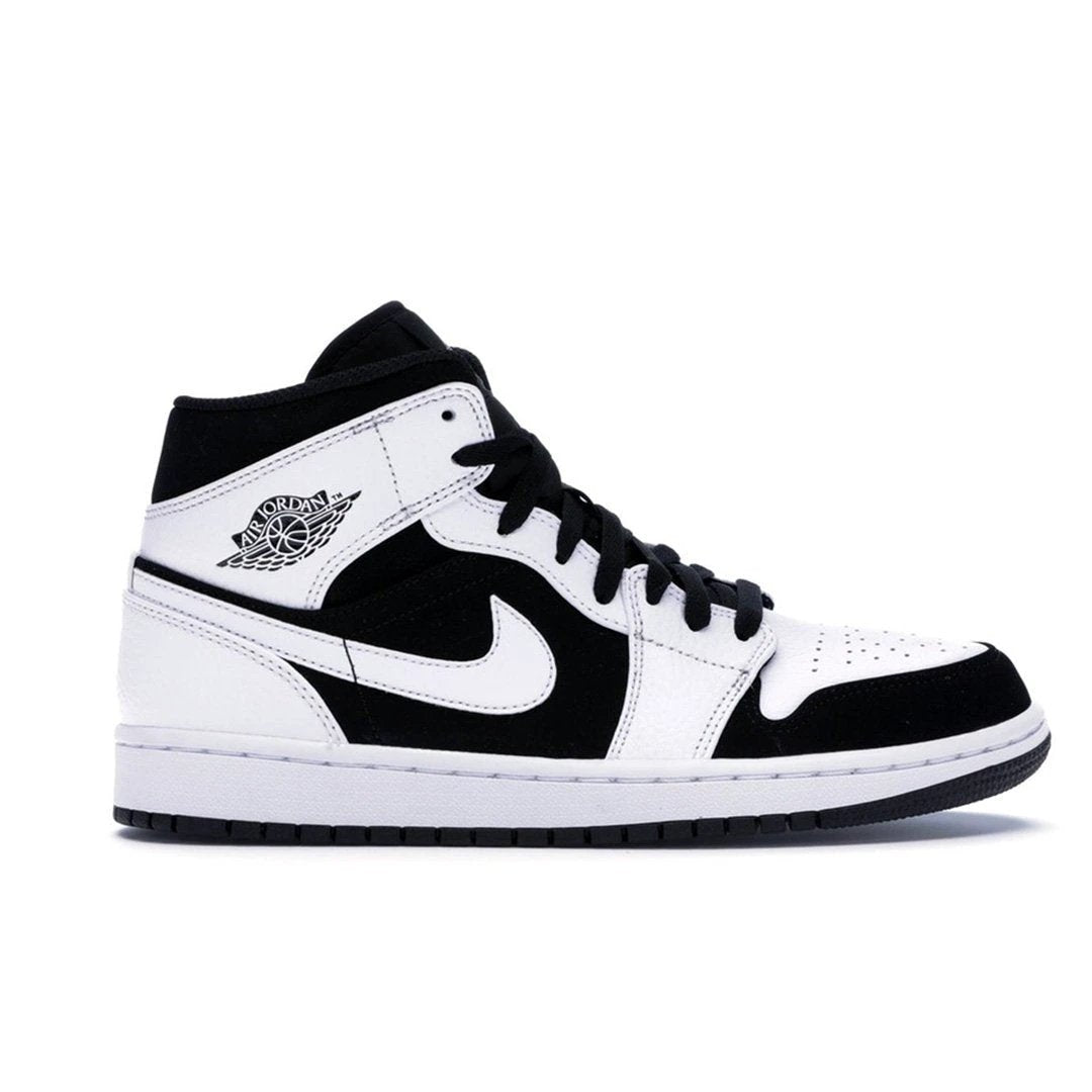 Air Jordan 1 Mid White Black by Air Jordan