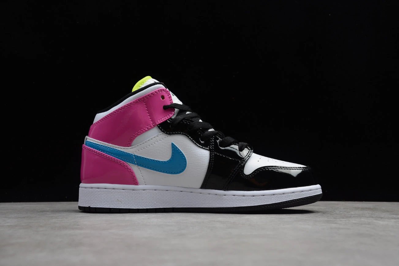 Air Jordan 1 Mid White Black Cyber Pink by Air Jordan