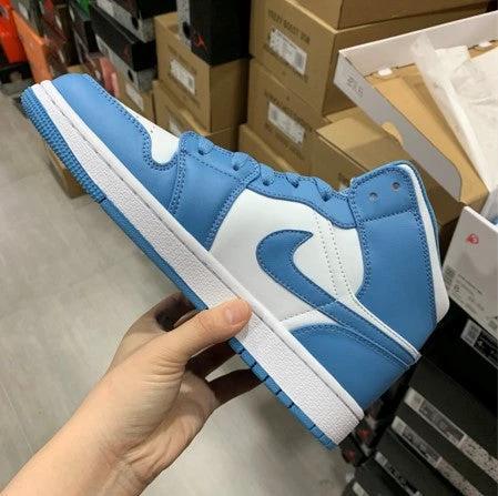 Air Jordan 1 Mid White Blue North Carolina by Air Jordan