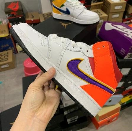 Air Jordan 1 Mid White Court Purple by Air Jordan