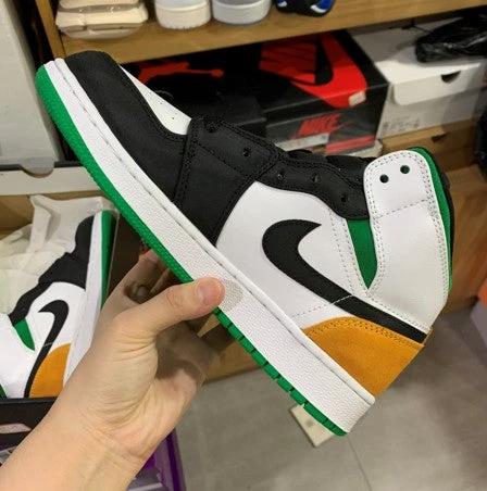 Air Jordan 1 Mid White Green And Orange by Air Jordan